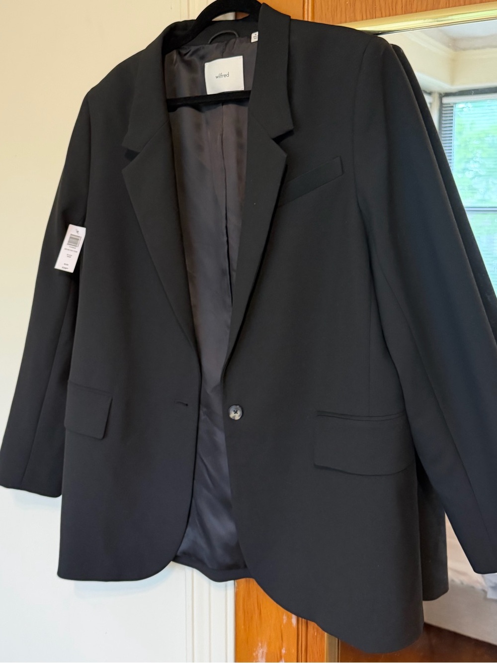 Wilfred Black Single-Button Generation Blazer